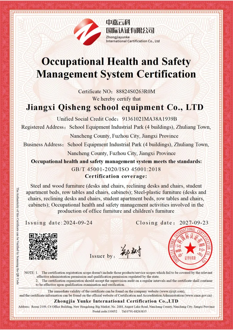 ISO 45001 certificate